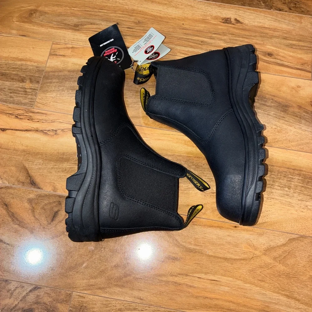 NWT Women's Skechers Workshire Jannit Work Boots - Composite Toe - size 6.5 - Picture 4 of 11
